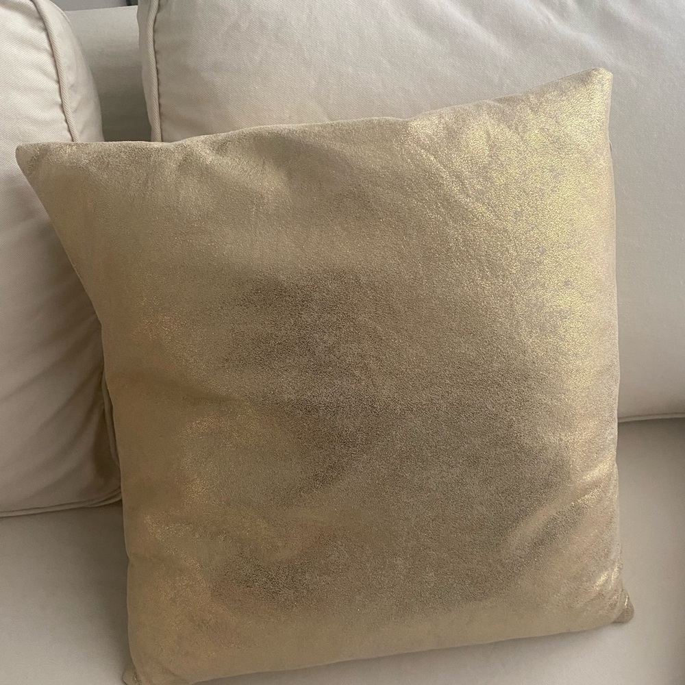Gold Decorative Throw Pillow